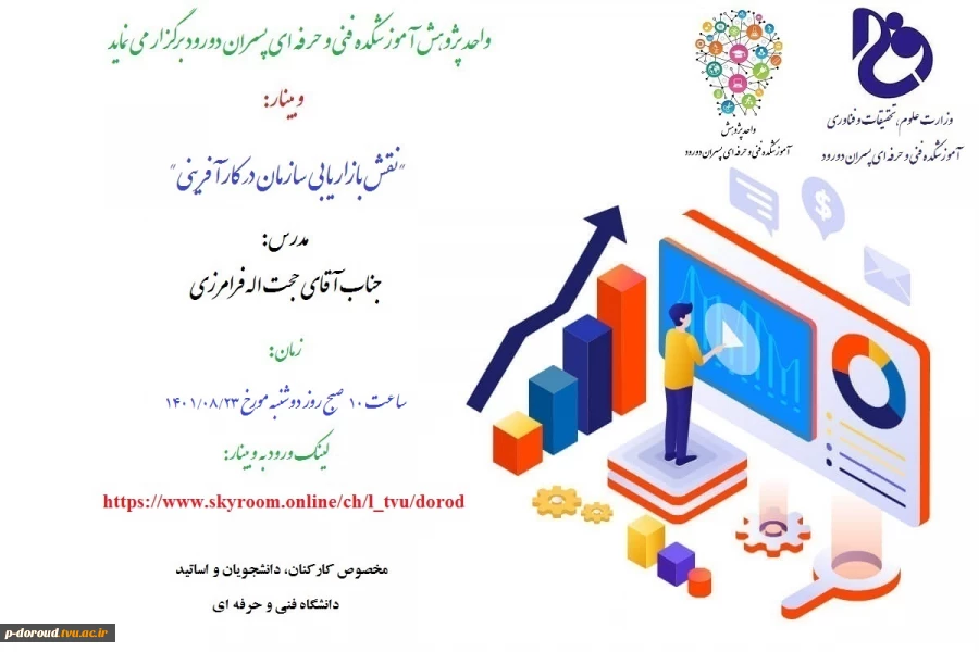 برگزاری وبینار "نقش بازاریابی سازمان در کارآفرینی" 2